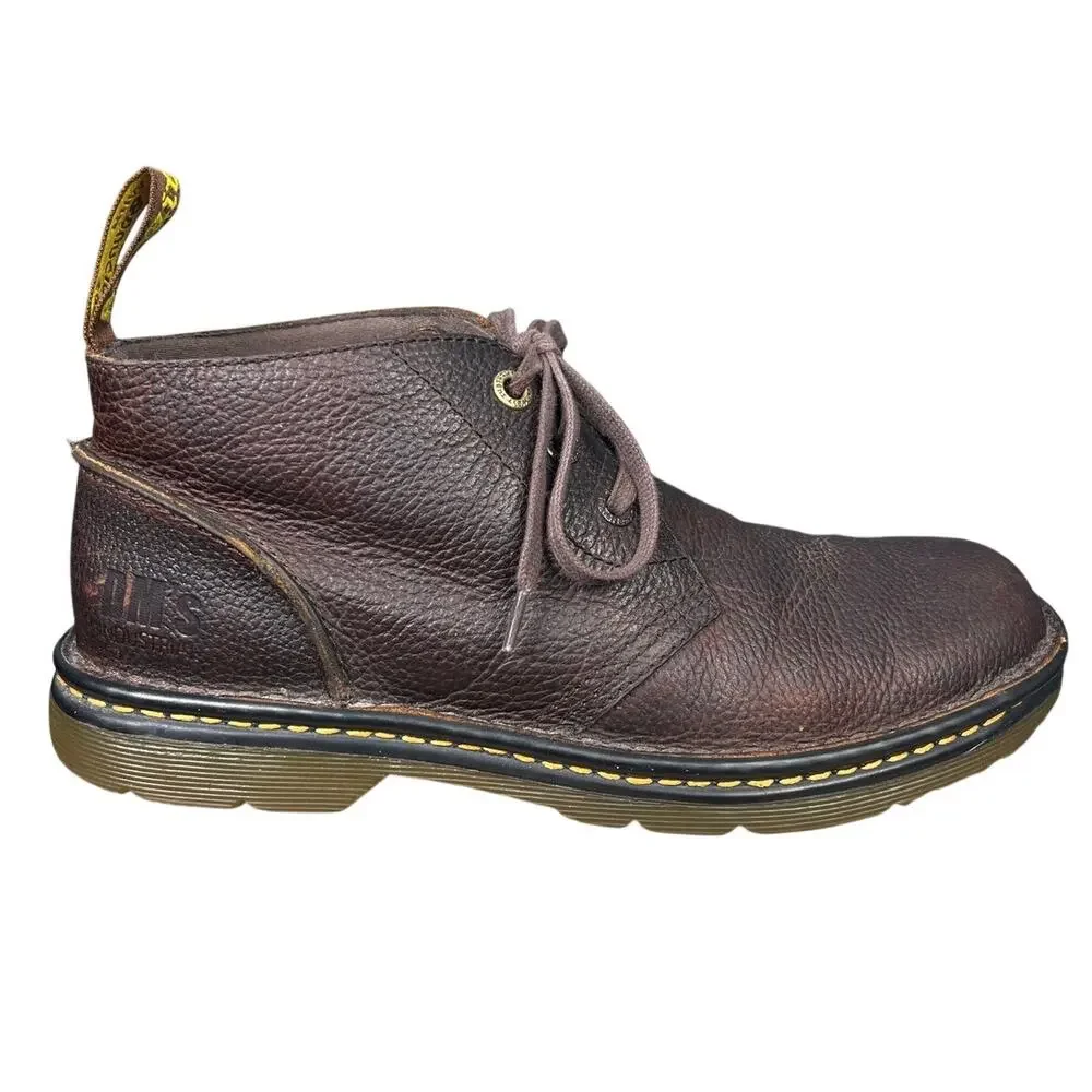 Dr. Martens Unisex Sussex Brown Leather Chukka Boots Size M 10 W 11